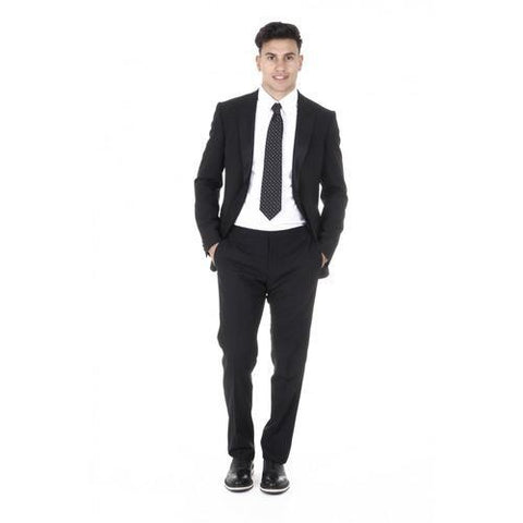 Black 56 EUR - 46 US Armani Collezioni mens suit M-Line TCVMOP 0B006 999