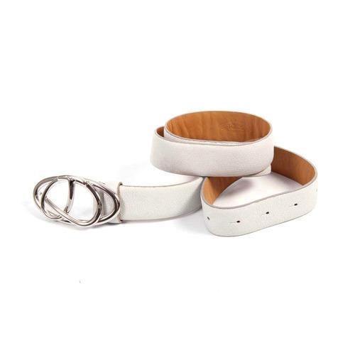 White 95c Tods womens belt WCPD70100BKIB001