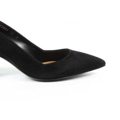 Black 36 EUR - 6 US Ralph Lauren Womens Pump INES CALFSUEDE BLACK