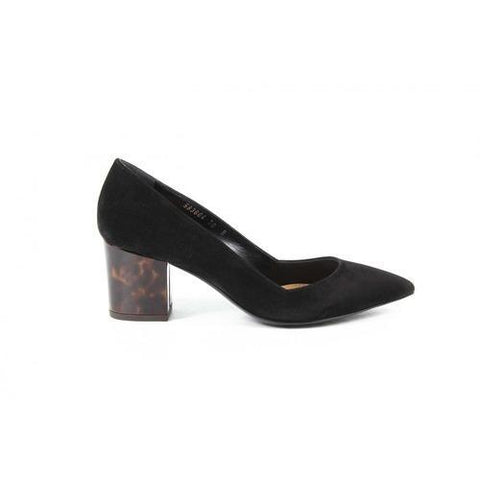 Black 36 EUR - 6 US Ralph Lauren Womens Pump INES CALFSUEDE BLACK