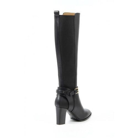 Black 39.5 EUR - 9.5 US Ralph Lauren Womens High Boot MELA SPORT CALF BLACK
