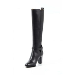 Black 39.5 EUR - 9.5 US Ralph Lauren Womens High Boot MELA SPORT CALF BLACK