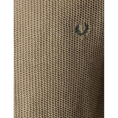 Taupe L Fred Perry Mens Sweater 30472001 0836