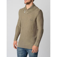 Taupe L Fred Perry Mens Sweater 30472001 0836