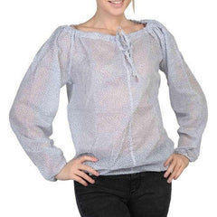 Light Blue M Fred Perry Womens Blouse 31222068 0032