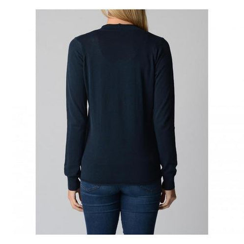Dark Blue L Fred Perry Womens Cardigan 31432006 E9608