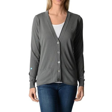Grey M Fred Perry Womens Cardigan 31432006 7006