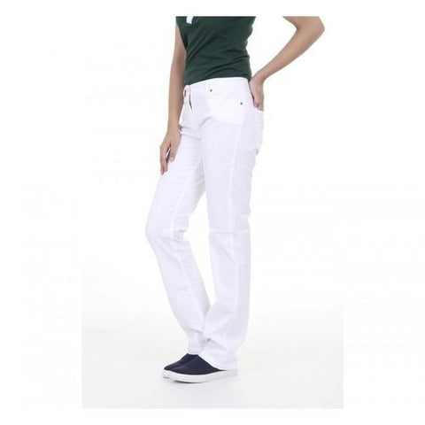 White 44 EUR - 8 US Fred Perry Womens Trousers 31502574 9100