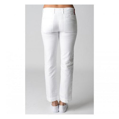 White 28 US - 38 EUR Fred Perry Womens Trousers 31502639 3400