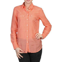 Orange L Fred Perry Womens Shirt 31222062 0031