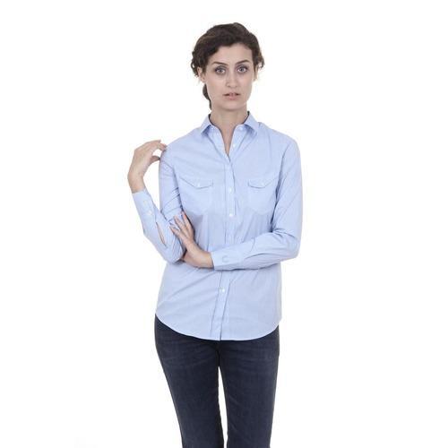 Light Blue S Fred Perry Womens Shirt 31213398 0033