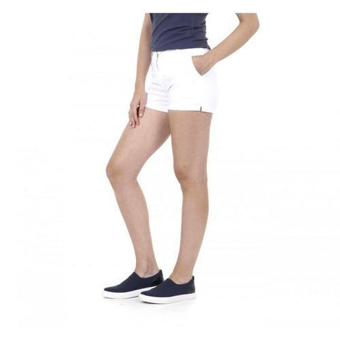 White 40 EUR - 4 US Fred Perry Womens Shorts 31512075 9100