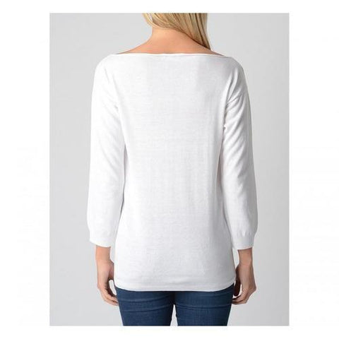White S Fred Perry Womens Sweater 31432028 9100