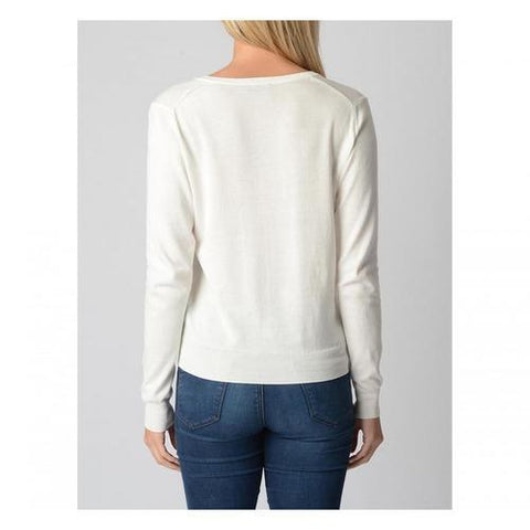 White XL Fred Perry Womens Sweater 31412191 0199