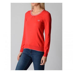 Red L Fred Perry Womens Sweater 31412114 0034