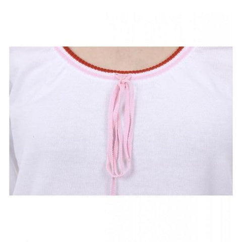 White S Fred Perry Womens Sweater 31412120 9100