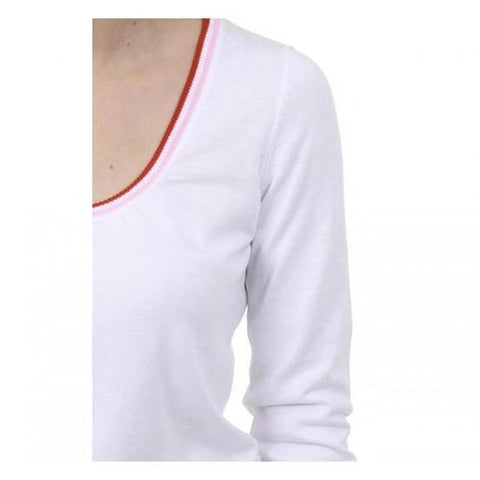 White L Fred Perry Womens Sweater 31412120 9100