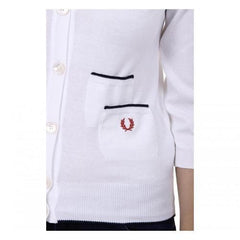 White M Fred Perry Womens Sweater 31412183 0031