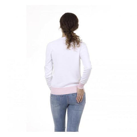 White M Fred Perry Womens Sweater 31412210 0033