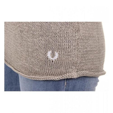 Brown L Fred Perry Womens Sweater 31412282 7071