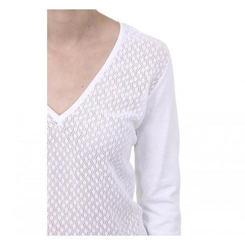 White L Fred Perry Womens Sweater 31420013 9100