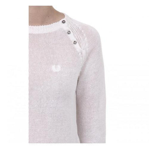White S Fred Perry Womens Sweater 31472002 0199