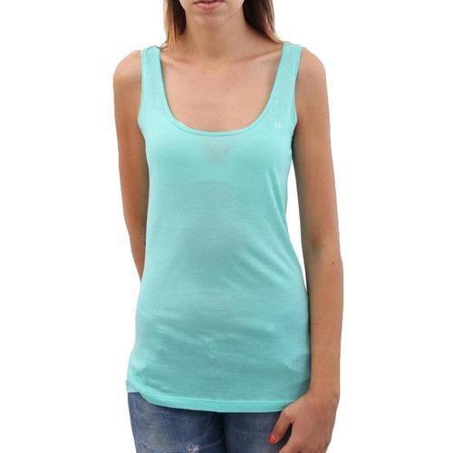Light Blue S Fred Perry Womens Top 31022163 7057