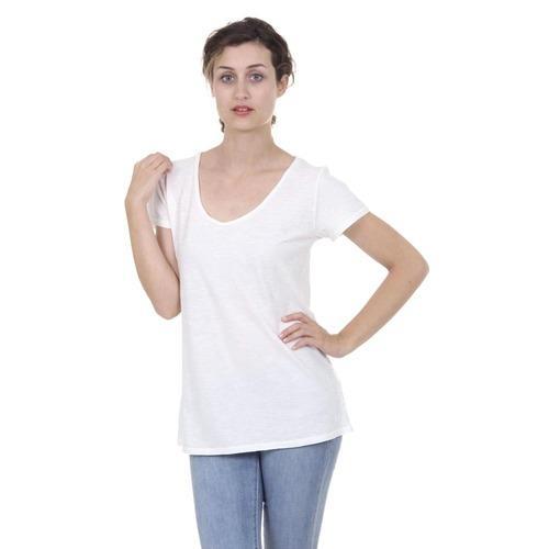 White M Fred Perry Womens T-Shirt 31052007 0881