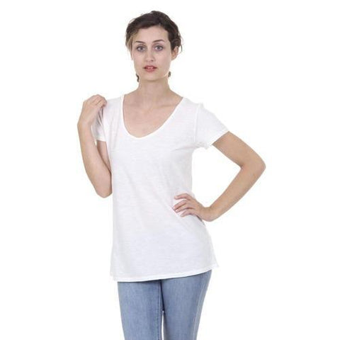 White M Fred Perry Womens T-Shirt 31052007 0881