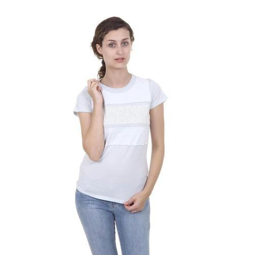 Light Blue S Fred Perry Womens T-Shirt 31022210 0163