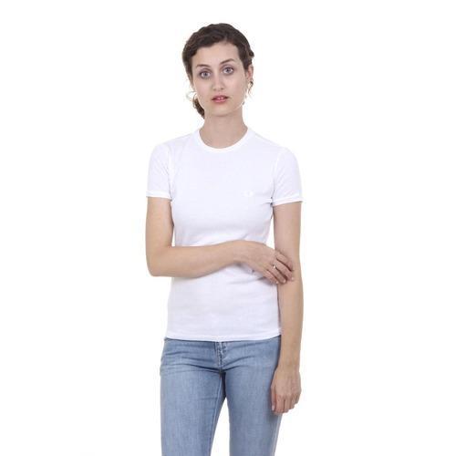 White L Fred Perry Womens T-Shirt 31042030 9100