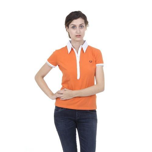 Orange XL Fred Perry Womens Polo 31032179 0126
