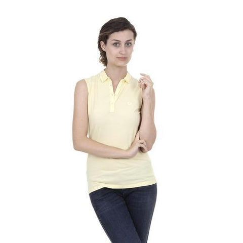 Yellow L Fred Perry Womens Polo 31162354 0759