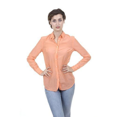 Orange L Fred Perry Womens Shirt 31202500 7044