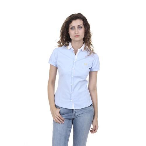 Light Blue L Fred Perry Womens Shirt 31202269 0753