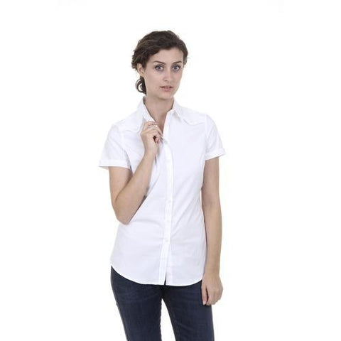 White S Fred Perry Womens Shirt 31202337 9100