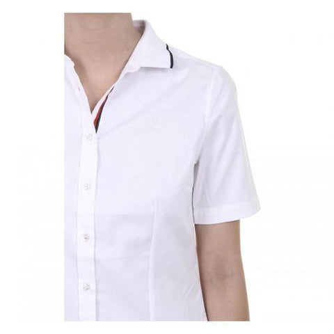 White L Fred Perry Womens Shirt 31202391 9100