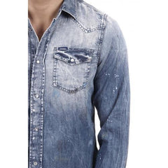 Denim L Diesel Mens Shirt 00SD24 0664A 01