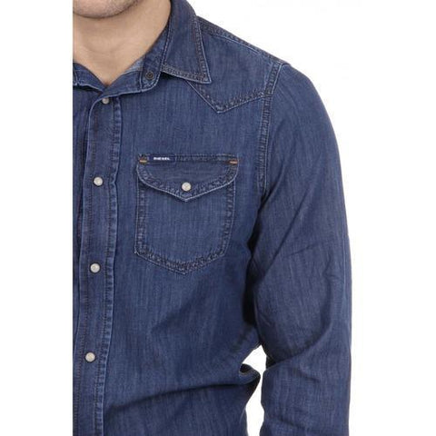 Denim XL Diesel Mens Shirt 00SD24 0CAKS 01