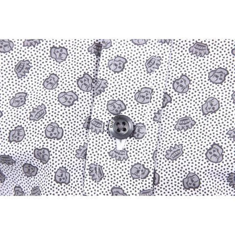 White M Diesel Mens Shirt 00SGAH 0PAGQ 100