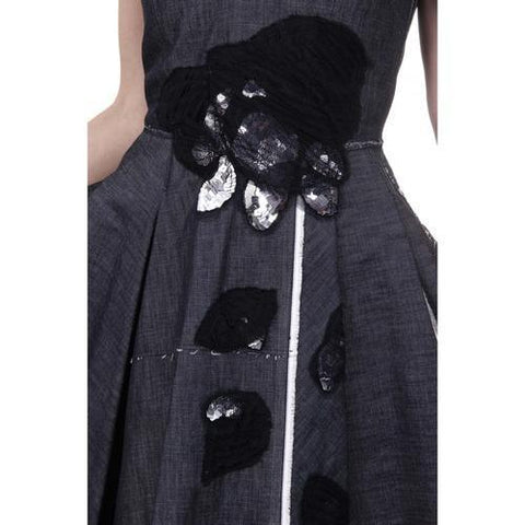 Dark Grey 40 EUR - 4 US Bottega Veneta Womens Dress 375131 VZJD0 4030