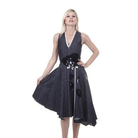 Dark Grey 42 EUR - 6 US Bottega Veneta Womens Dress 375131 VZJD0 4030