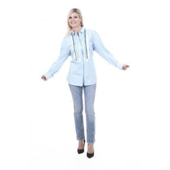 Light Blue 44 EUR - 8 US Bottega Veneta Womens Shirt 365119 VZDQ1 4971