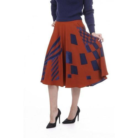 Multicolor 44 EUR - 8 US Bottega Veneta Womens Skirt 387033 VZLI0 7522