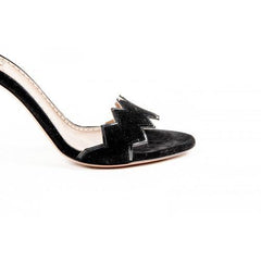 Black 39 EUR - 9 US Alaia Womens Ankle Strap Sandal 6E3X899CH03 C999