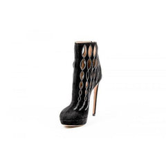 Black 38.5 EUR - 8.5 US Alaia Womens Ankle boot 5W3T501CC03 C999