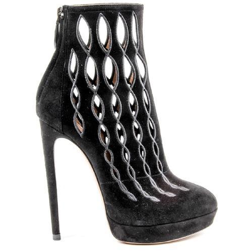 Black 38.5 EUR - 8.5 US Alaia Womens Ankle boot 5W3T501CC03 C999