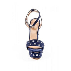 Blue 39.5 EUR - 9.5 US Alaia Womens Ankle Strap Wedge Sandal 6E3X842CC06 C551