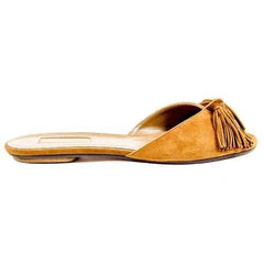 Camel 38 EUR - 8 US Aquazzura Firenze Womens Flat Sandal WILFLAA0 SUE 884