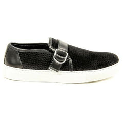 Black 40 EUR - 7 US Balmain Paris Mens Slip On Sneaker S6H T310 BA90 176